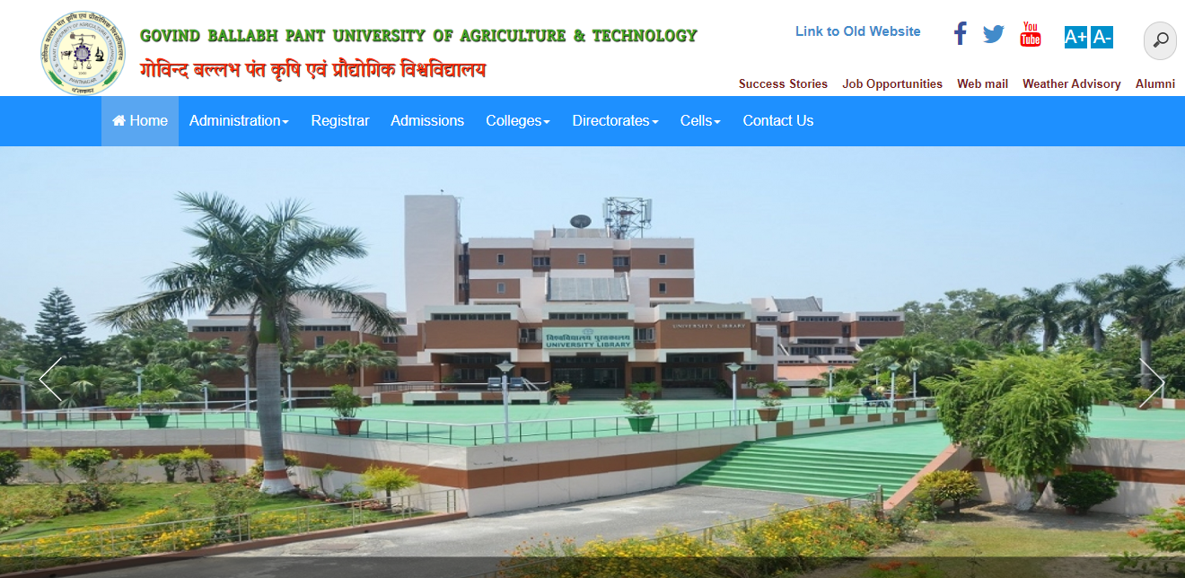 G.B.Pant University of Agriculture & Technology Admission, Courses, Fees, Ranking and Contact Details.