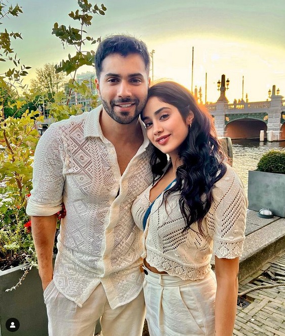 Varun Dhawan and Janhvi Kapoor for Bawaal shooting