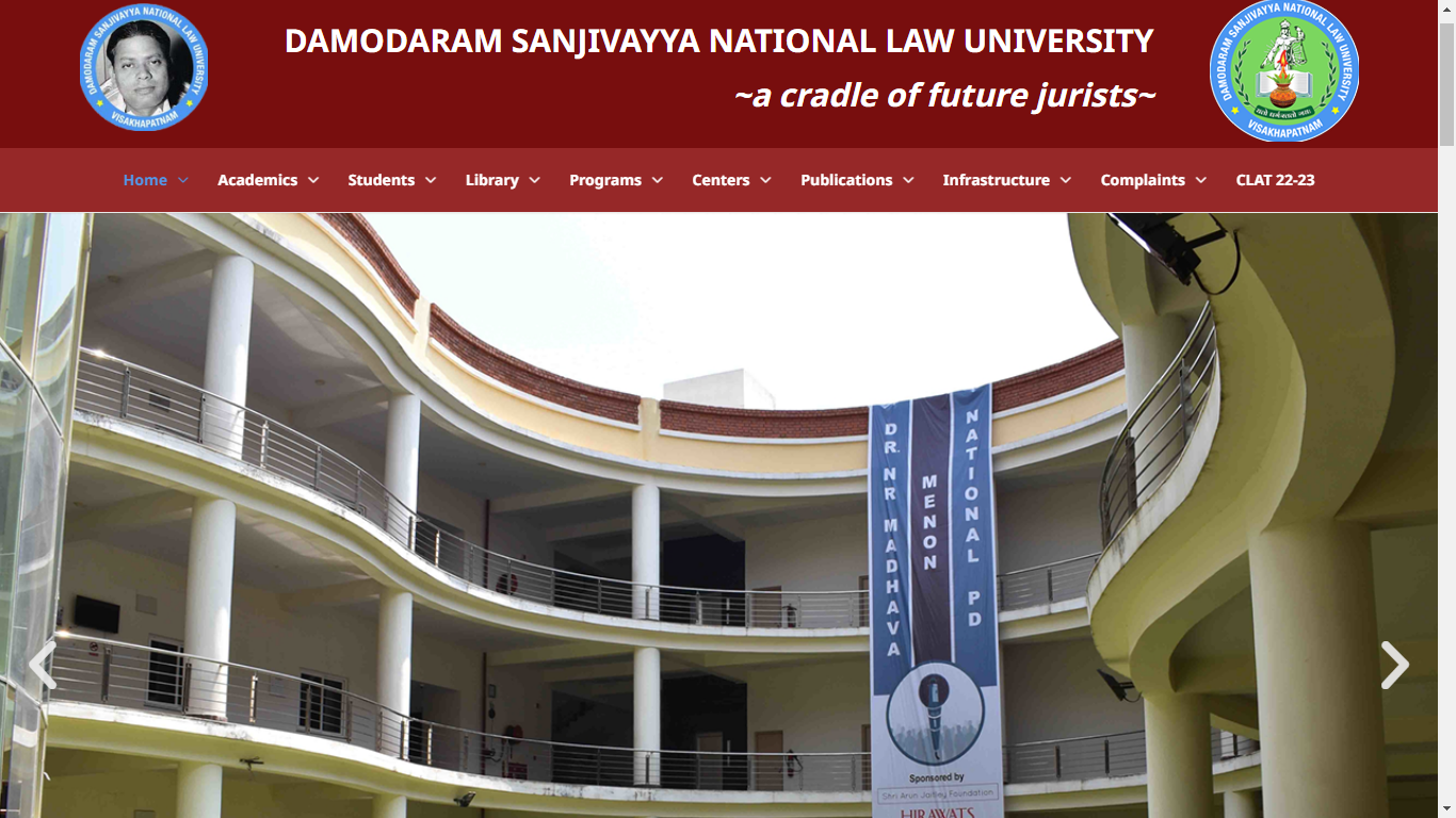 Damodaram Sanjivayya National Law University Admission, Courses, Fees, Ranking and Contact Details.