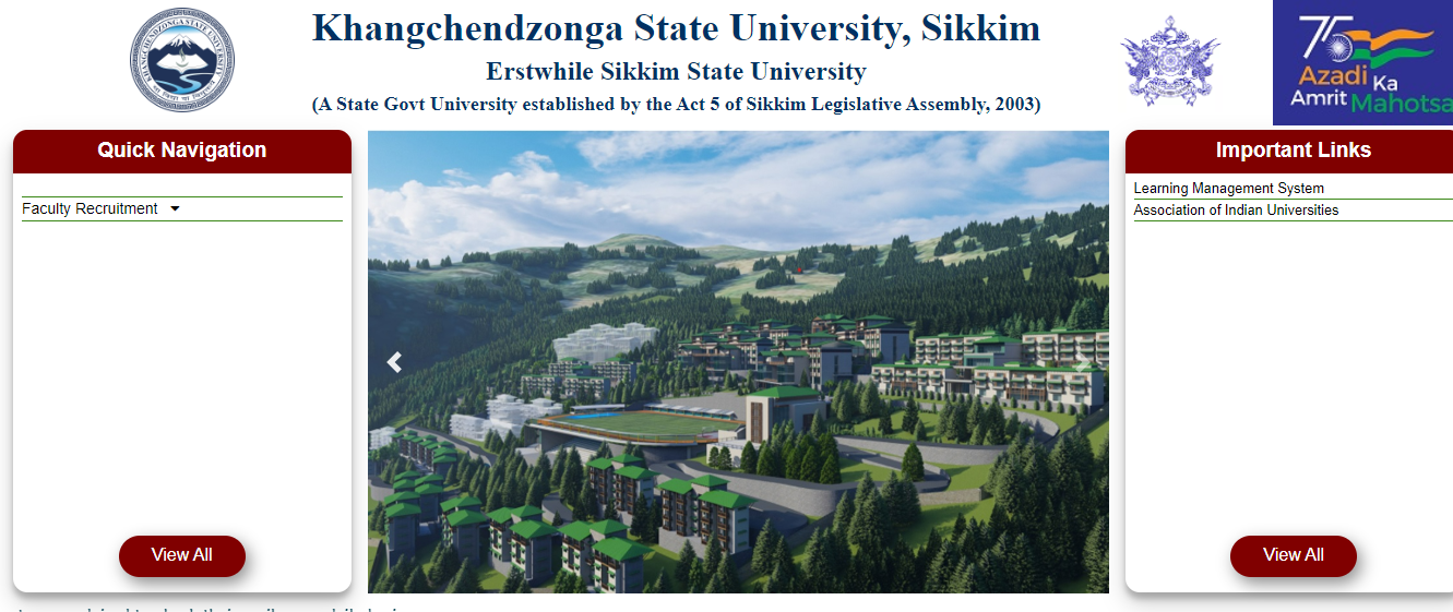 Khangchendzonga State University, Sikkim Admission, Courses, Fees, Ranking and Contact Details.