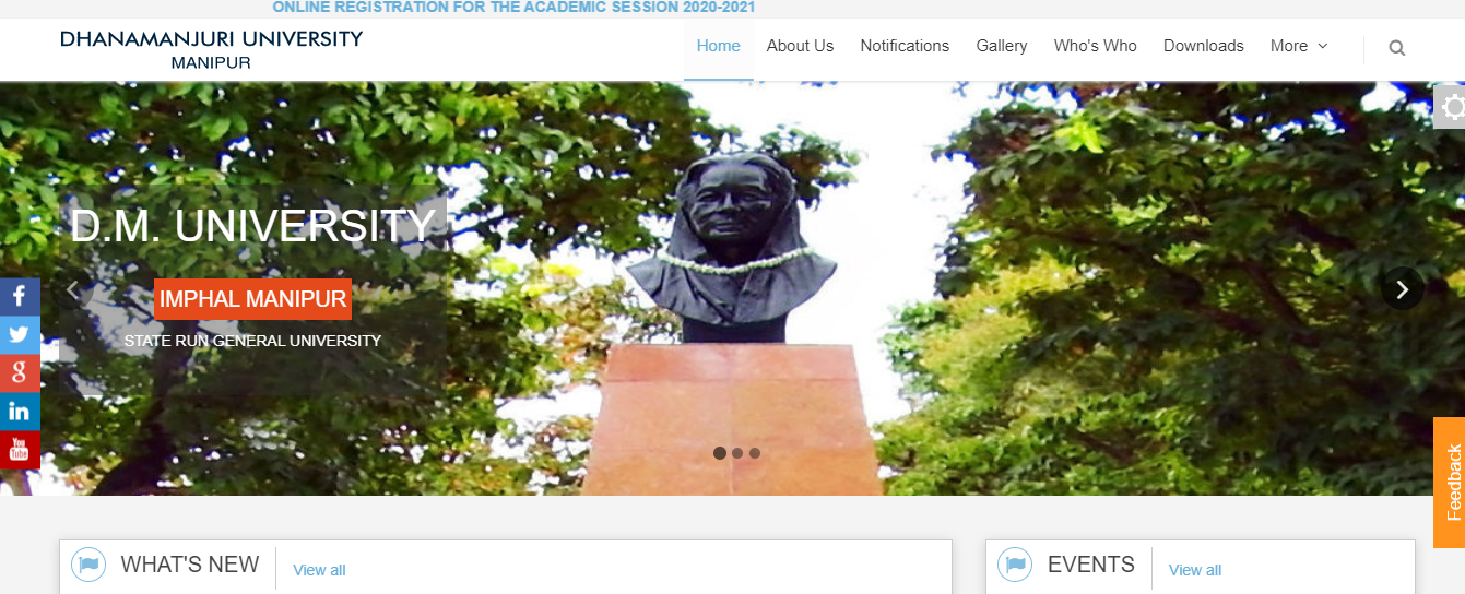 Dhanamanjuri University Admission, Courses, Fees, Ranking and Contact Details.