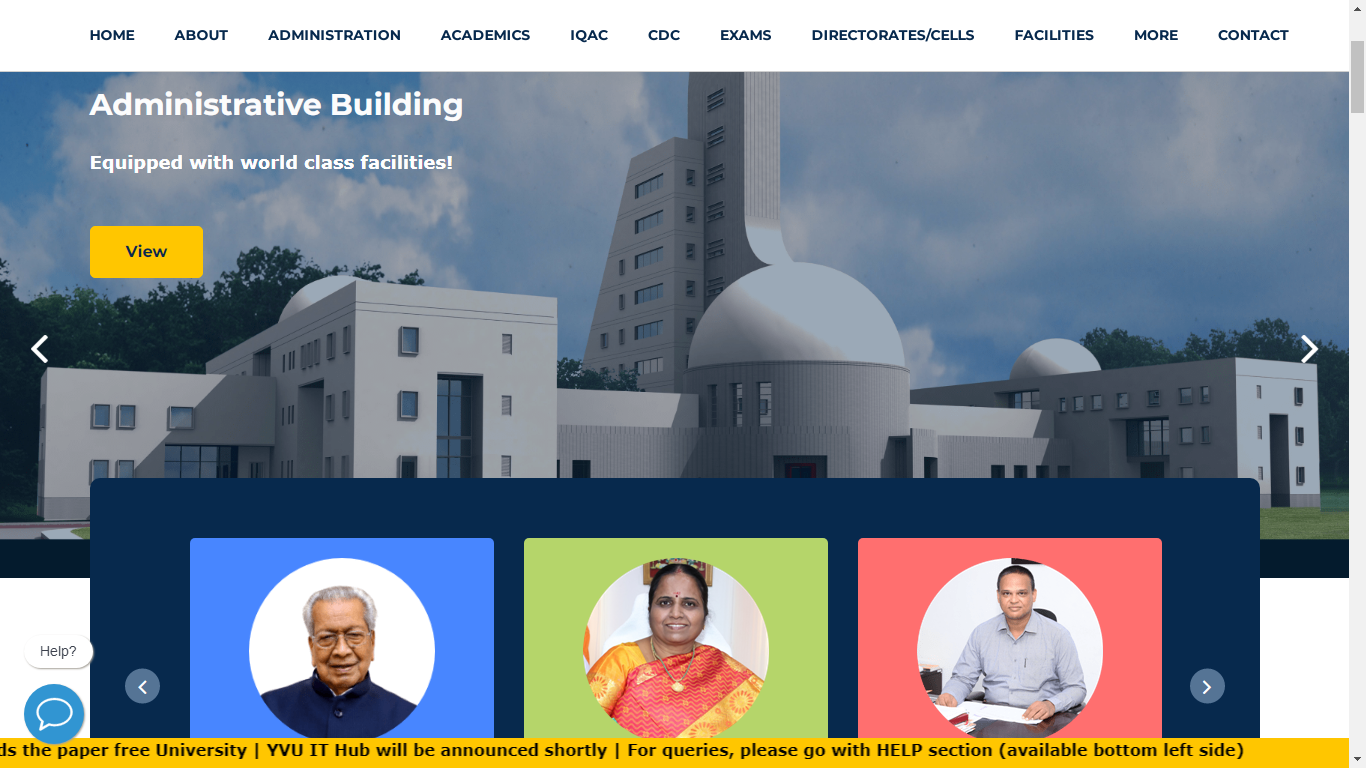 Yogi Vemana University Admission, Courses, Fees, Ranking and Contact Details.