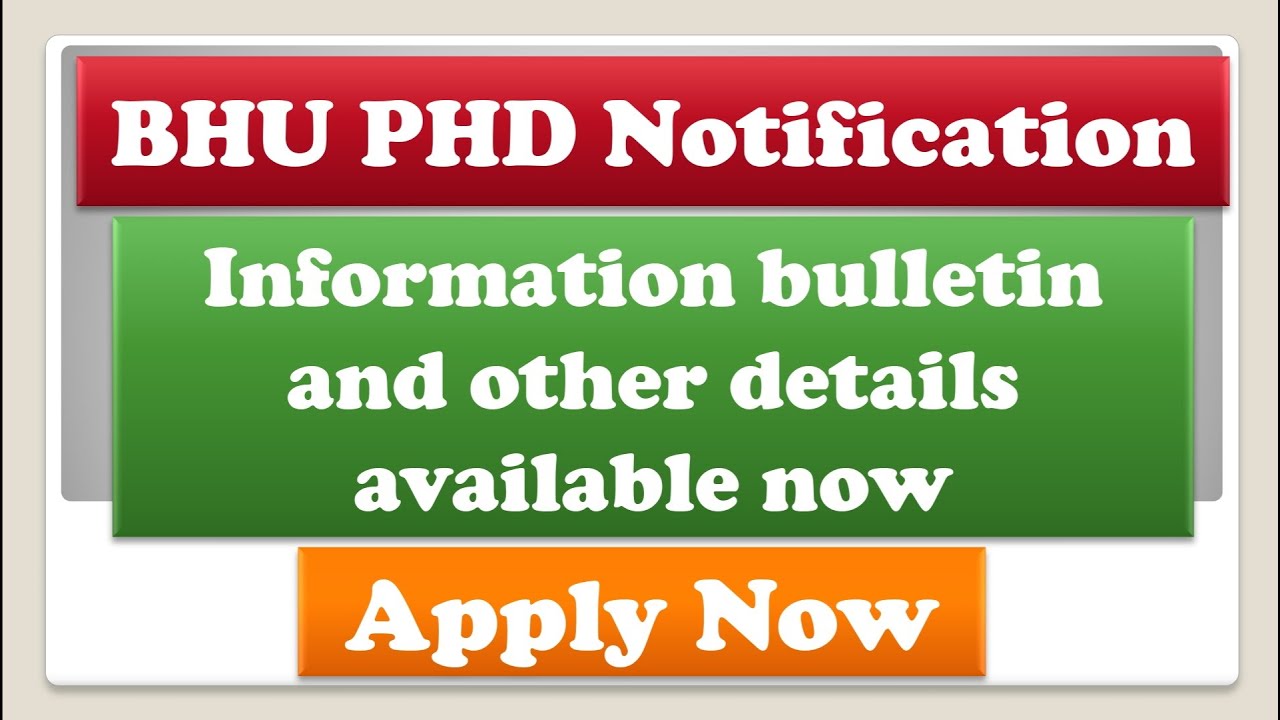 BHU MPhil PhD Admissions 2022